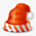 圣诞红帽子图标卡通圣诞帽子图标