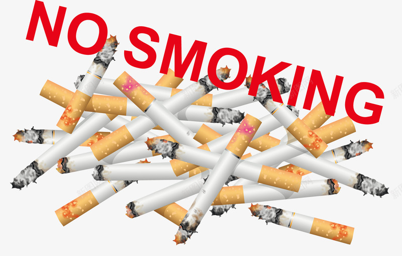 一堆吸烟png免抠素材_88icon https://88icon.com NO SMOKING nosmoking 一堆香烟 不准吸烟 不抽烟 吸烟 拒绝卡通 标贴 满地 烟卷 烟头 燃烧 禁止吸烟 禁烟 禁烟海报 香烟