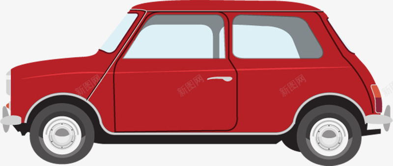 红色汽车icon图标图标