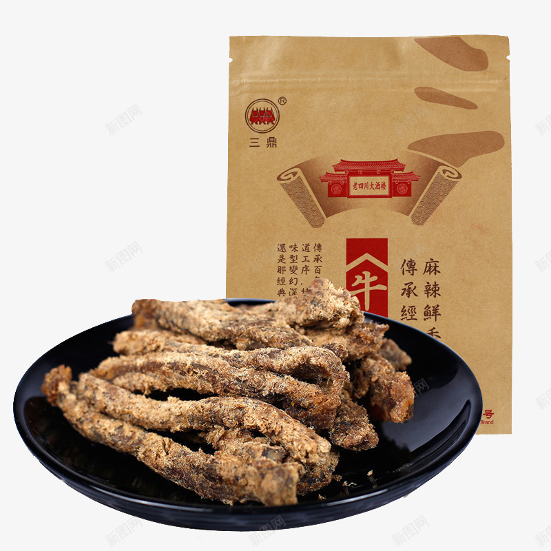 麻辣鲜香牛肉干png免抠素材_88icon https://88icon.com 产品实物 瘦肉 零食