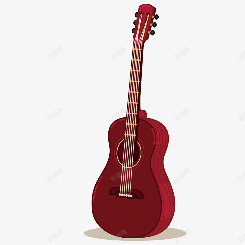 古典吉他png免抠素材_88icon https://88icon.com 乐器 侧面 摆放 装饰