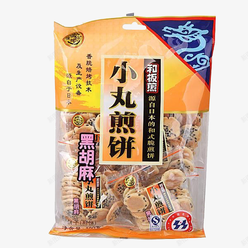 黑胡麻小丸煎饼png免抠素材_88icon https://88icon.com 产品实物 徐福记食品 煎饼 零食 饼干