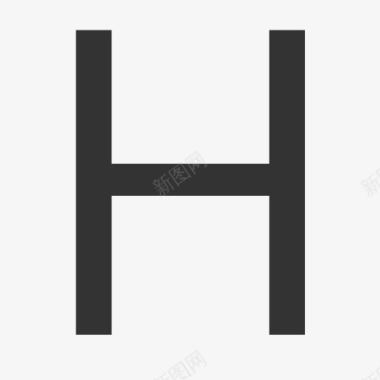 玻璃渣字母H大写字母Hicon图标图标