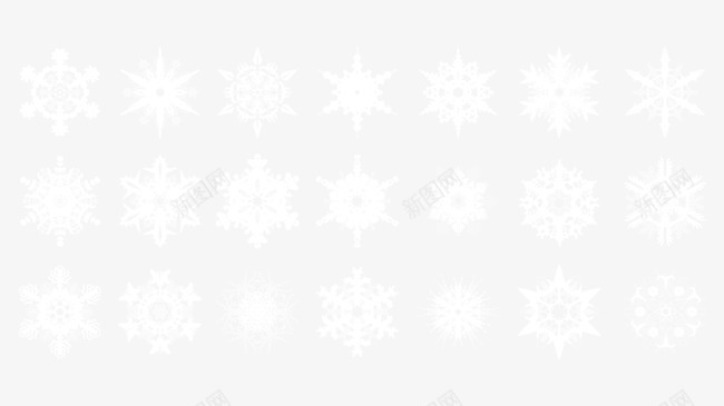 雪花psd免抠素材_88icon https://88icon.com 圣诞 新春 雪花