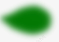端午节绿色模糊水墨透明背景素材