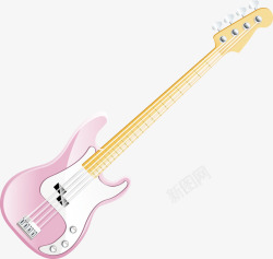 粉色的吉他吉他高清图片