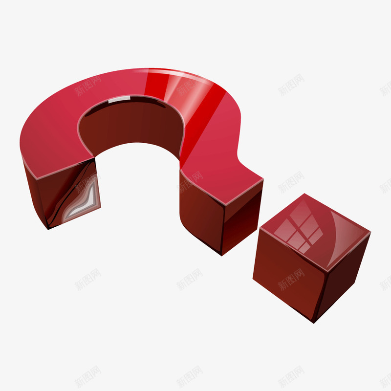 红色立体符号问号矢量图ai免抠素材_88icon https://88icon.com 立体 符号 红色 红色问号 问号 矢量图