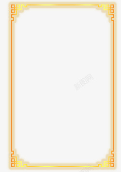 春节金色尊贵高雅中国风边框素材
