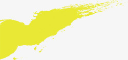 黄色清凉墨迹风光水彩素材