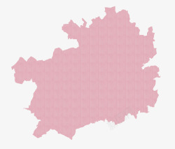 粉色条纹贵州地图素材