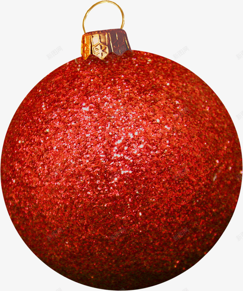 圣诞装饰球红色吊球png免抠素材_88icon https://88icon.com 吊球 圣诞装饰球 红色吊球