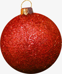 圣诞装饰球红色吊球素材