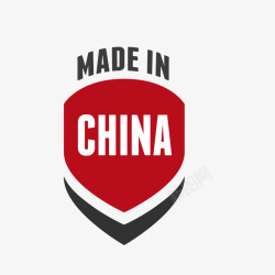 中国制造盾牌标签素材