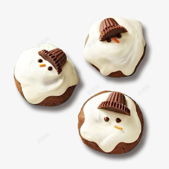 创意雪人造型饼干png免抠素材_88icon https://88icon.com 创意饼干 巧克力饼干 曲奇饼干 甜点美食 雪人饼干