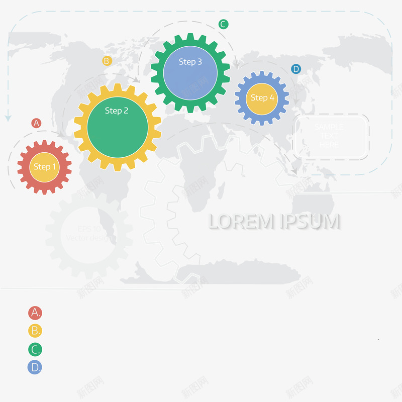 商务齿轮图表矢量图ai免抠素材_88icon https://88icon.com 3D信息图表 PPT图形 信息标签 创意信息图表 商务信息图表 商务金融 商务齿轮 演示图形 现代商务 矢量图