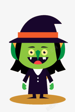 万圣帽子小鬼素材