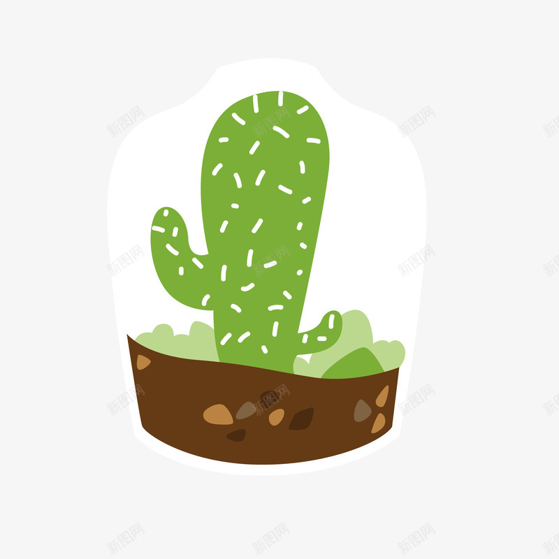 仙人掌绿色卡通植物盆栽矢量图ai免抠素材_88icon https://88icon.com 仙人掌 仙人掌卡通 卡通植物 卡通绿色 植物盆栽 盆栽 绿色植物 矢量图