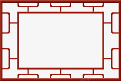 中国风红木镂空窗户素材