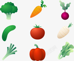 多种多样的蔬菜素材