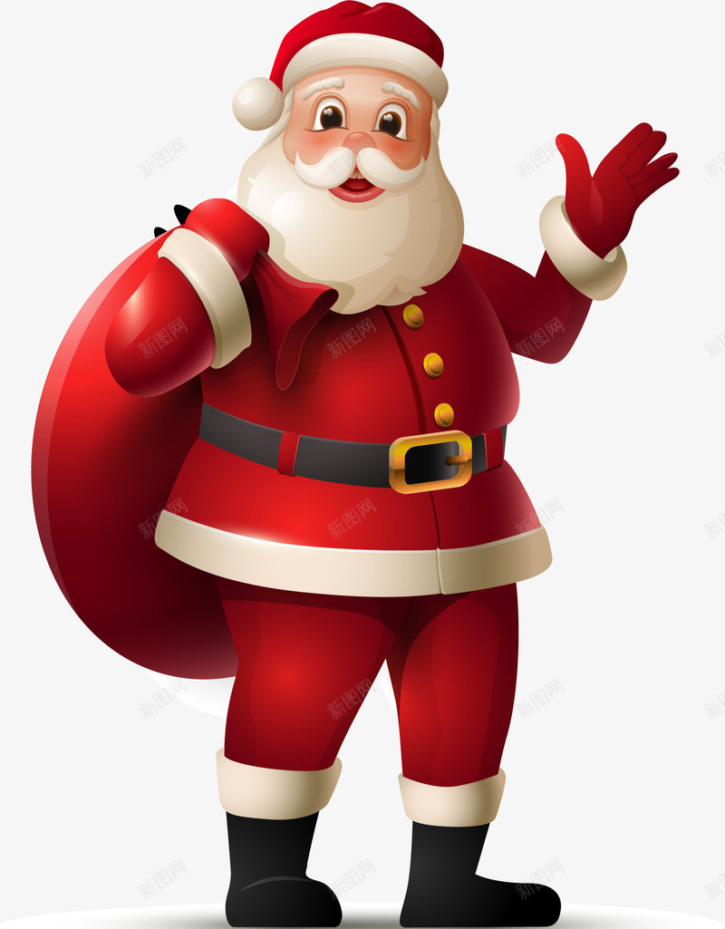 圣诞节红色卡通圣诞老人png免抠素材_88icon https://88icon.com Christmas Merry 可爱老人 圣诞老人 圣诞节 节日老人 装饰图案