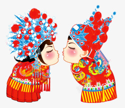 结婚卡通人物素材