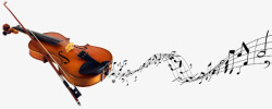 美妙小提琴乐器音符高清图片