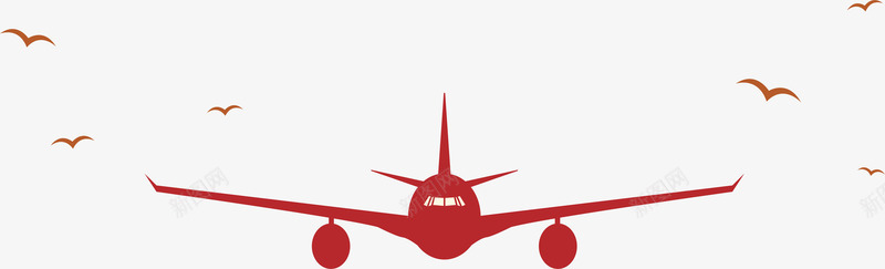 红色飞机旅游海报png免抠素材_88icon https://88icon.com 旅游季 旅游横幅 矢量png 红色飞机 自由行