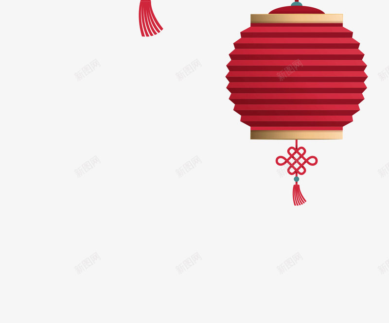 红色灯笼上的吊坠png免抠素材_88icon https://88icon.com 中国风 卡通手绘 吊坠 新年 红灯笼 装饰图