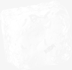 白色透明冰块素材