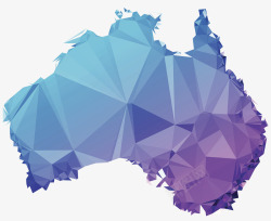 澳大利亚地图素材