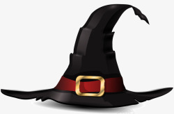 黑色巫师帽子素材