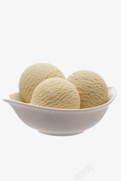 美味手工冰淇淋球素材