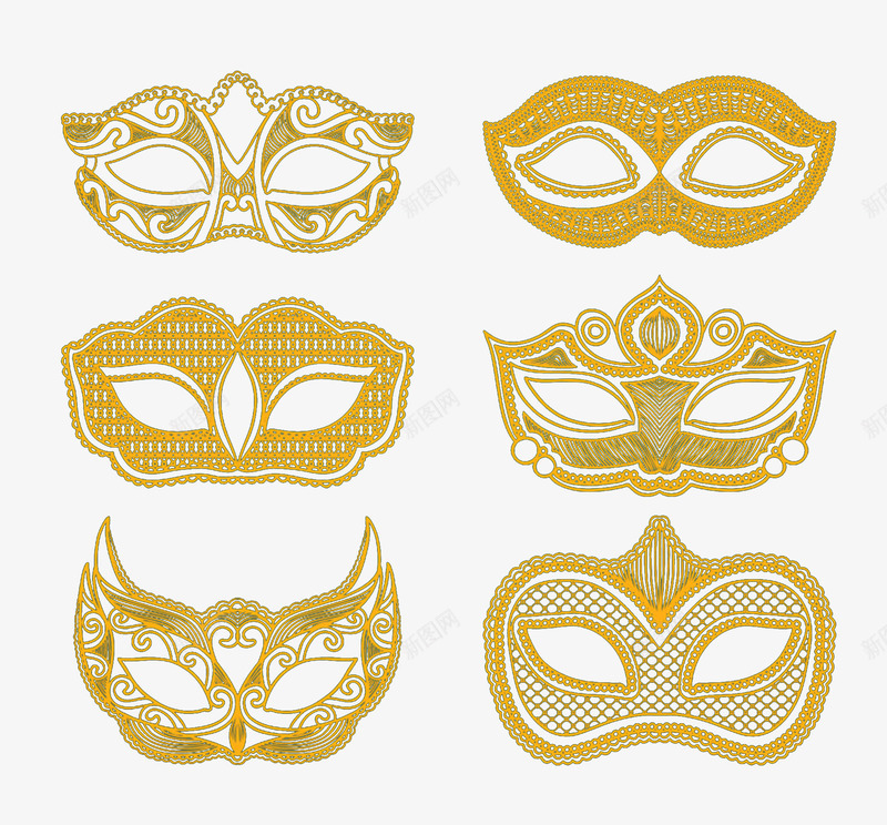 舞会派对面具png免抠素材_88icon https://88icon.com 舞会面具免抠 金色的面具 面具png图片 面具图片
