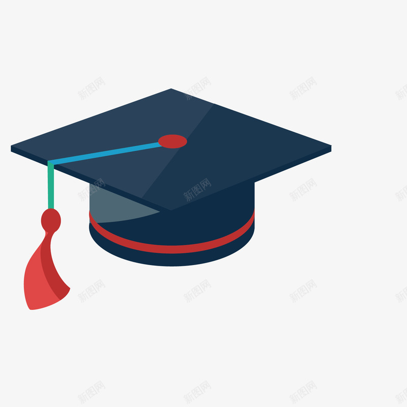 手绘学士帽png免抠素材_88icon https://88icon.com 学士帽 帽子 手绘帽子图片