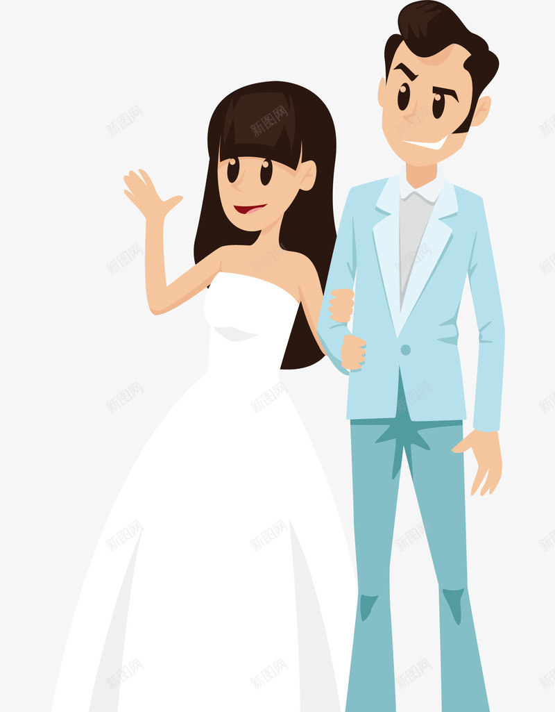 新婚夫妇png免抠素材_88icon https://88icon.com 新人 新娘 新郎 矢量素材 结婚小人