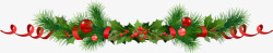 圣诞松树藤圣诞树藤装饰高清图片