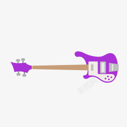 艺术电吉他紫色的电吉他高清图片