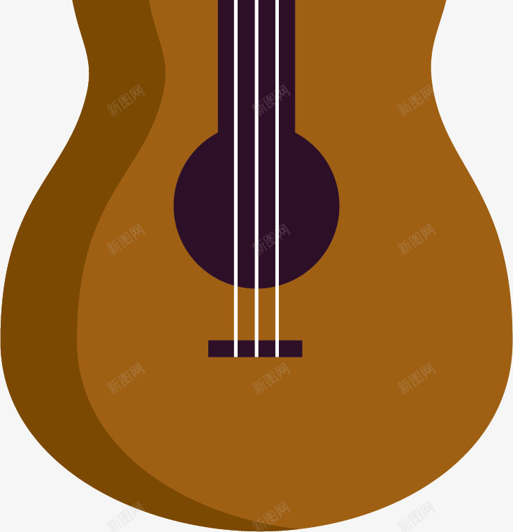 棕色吉他图矢量图ai免抠素材_88icon https://88icon.com 乐器 创意 卡通手绘 吉他 棕色 水彩 音乐 矢量图