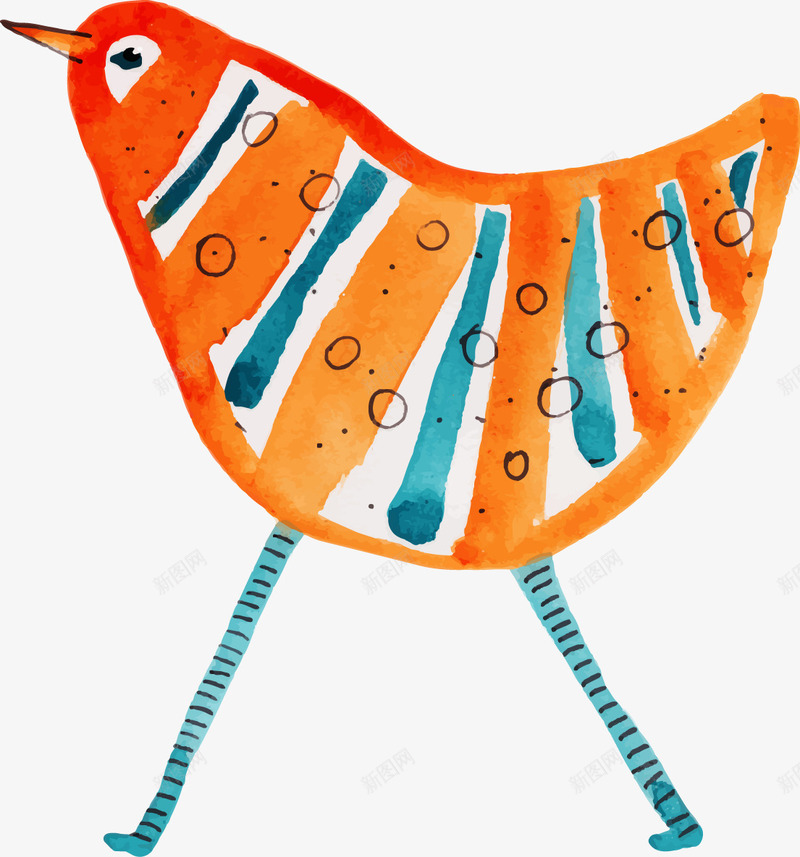卡通水彩小动物矢量图ai免抠素材_88icon https://88icon.com 儿童 卡通 插画 母婴 水彩 矢量图