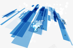 科技速度感蓝色矩形高清图片