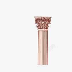 漂亮的花柱可以适用于喜庆的柱子高清图片