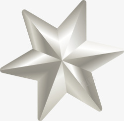 银色星星银色的圣诞节六角星矢量图高清图片
