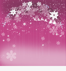 冬季雪和冰矢量插画雪花插画飘雪冬季背景圣诞高清图片