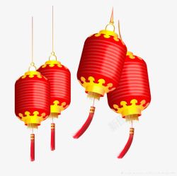 灯笼红色灯笼中国风元素素材