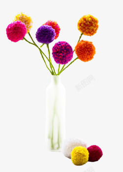 花卉七彩球素材