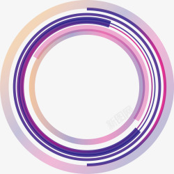 紫色圆圈光环素材