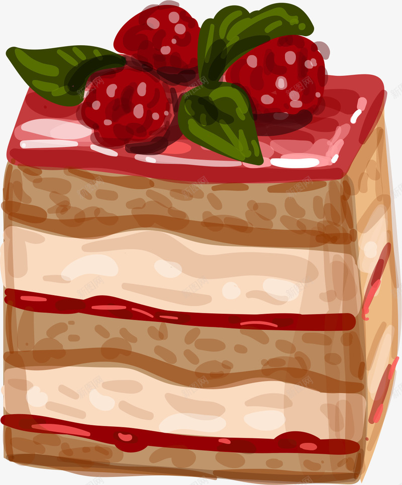 草莓蛋糕甜点png免抠素材_88icon https://88icon.com 甜点 草莓 蛋糕 蛋糕甜点