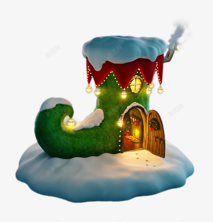 的雪中房子png免抠素材_88icon https://88icon.com 全部商品 家 灯火 雪 鞋子