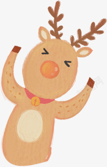 h5水彩麋鹿png免抠素材_88icon https://88icon.com h5素材水彩麋鹿 卡通 圣诞节元素 驯鹿