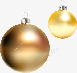 温馨圣诞装饰灯金色金属灯光球高清图片